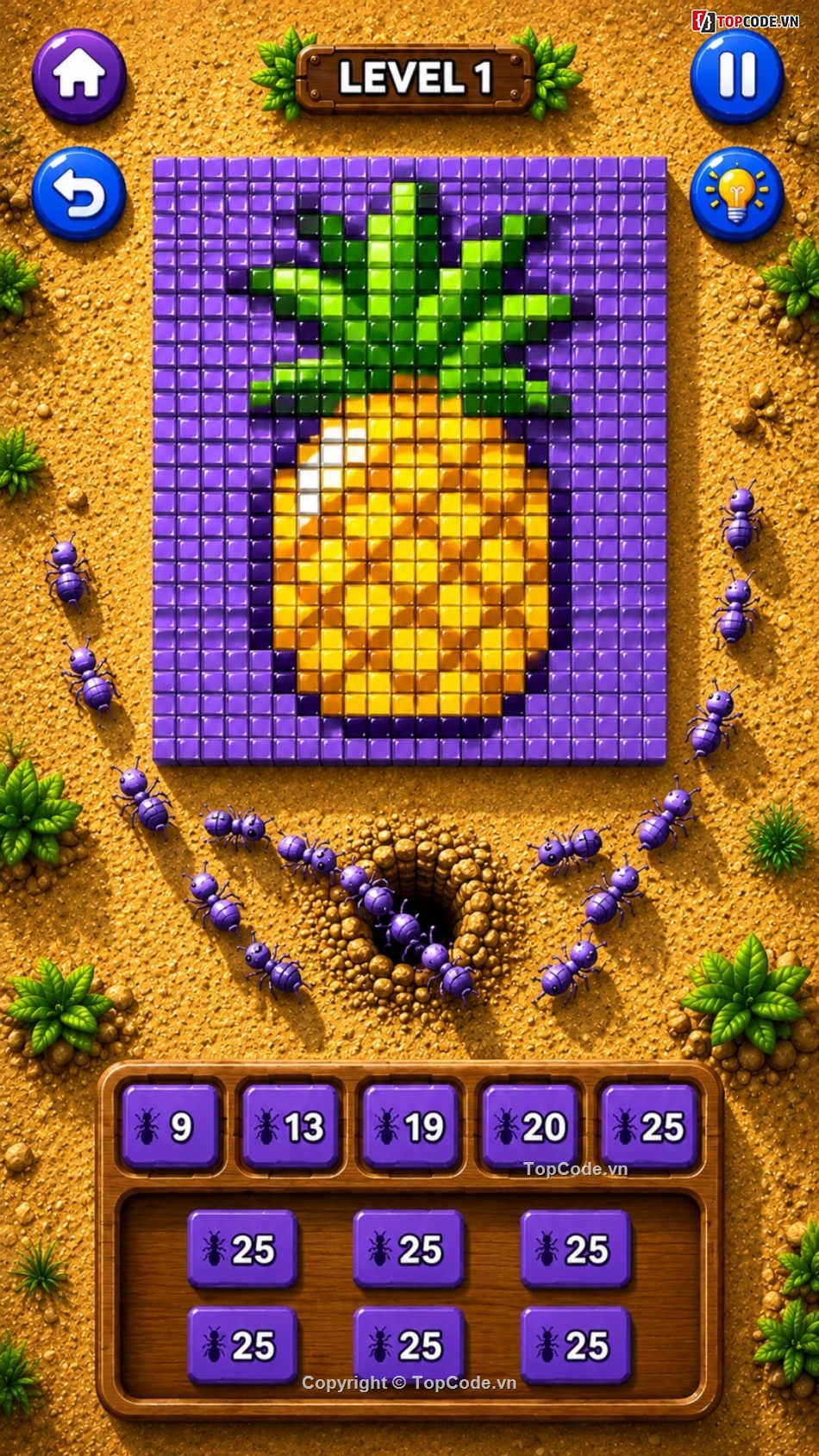 ant flow,pixel flow,colony flow,pixel ant,food hunt